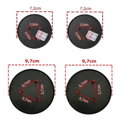 Imagem de Kit Espalhadores Tampa Fogão Consul Facilite 4 Bocas