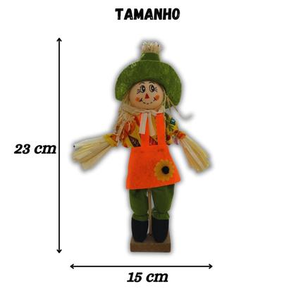 Imagem de Kit Espantalhos Juninos p Mesa  Casal c Base Fixa enfeite