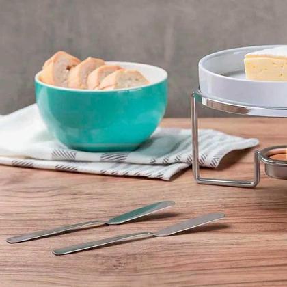 Imagem de Kit Espátula Para Manteiga Qualidade 4 Peças Prateado Inox