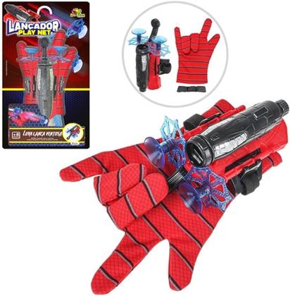 Imagem de Kit Especial Aranha Luva Lança Dardos + Máscara Teia Infantil