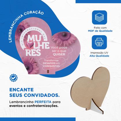 Imagem de Kit Especial com 50 Lembrancinhas de Coração para o Dia das Mulheres