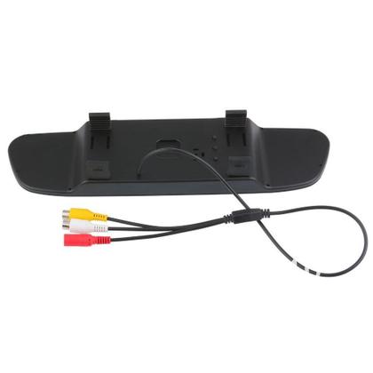 Imagem de Kit Espelho Retrovisor Monitor Tela LCD 4.3 + Câmera Ré