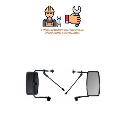 Imagem de Kit Espelhos Retrovisor VW Delivery 5 Convexo LD LE Completo