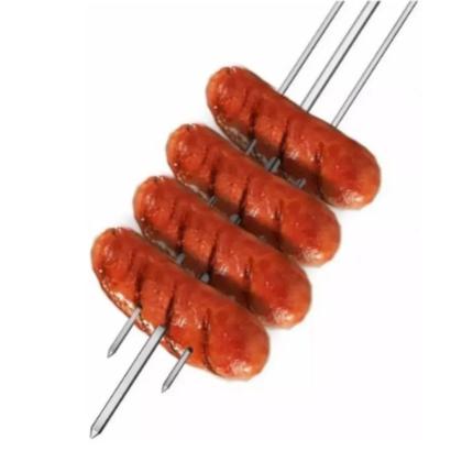 Imagem de Kit espeto grelha espada e tridente churrasqueira giratória
