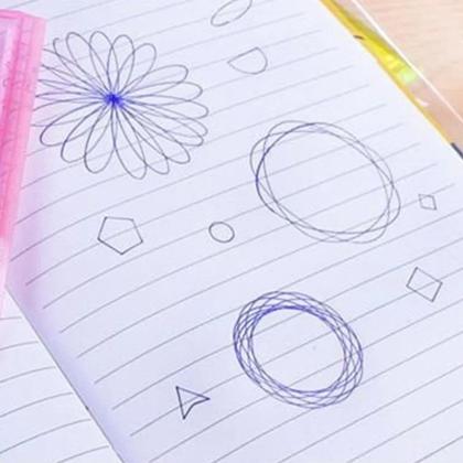 Imagem de Kit Espirógrafo Régua Mágica Desenho Mandala Geometrica