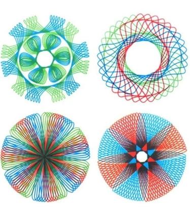 Imagem de Kit Espirógrafo Régua Mágica Desenho Mandala Geometrica