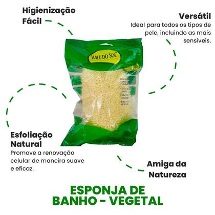 Imagem de Kit Esponja Bucha Vegetal Natural Limpeza P/ Banho Esfoliação C/10un