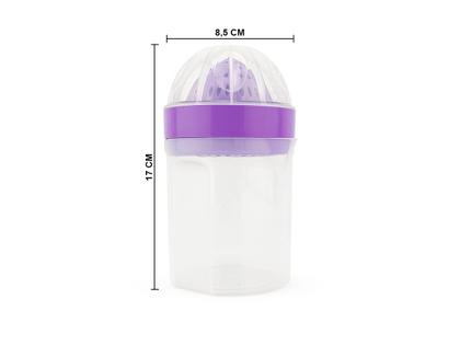 Imagem de Kit Espremedor de Laranjas Manual Portátil + Marmita Bom Apetite 800ML Nitron C/ Bandeja BPA Free