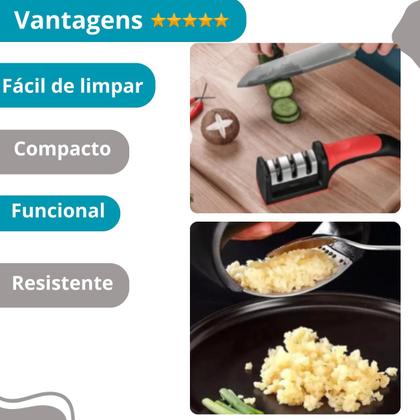 Imagem de KIT Espremedor Portátil + Afiador Elegante Compacto