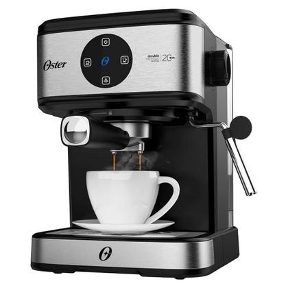 Imagem de Kit Espresso Oster - Cafeteira Double e Moedor de Café Elétrico Inox 110V