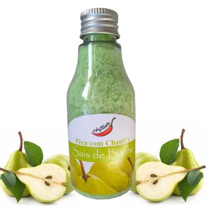 Imagem de Kit Espuma De Banho + Sais Banheira Hidromassagem Ofurô Pêra com Chantily