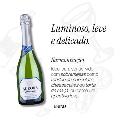 Imagem de Kit espumantes aurora branco moscatel 750ml com 4 garrafas
