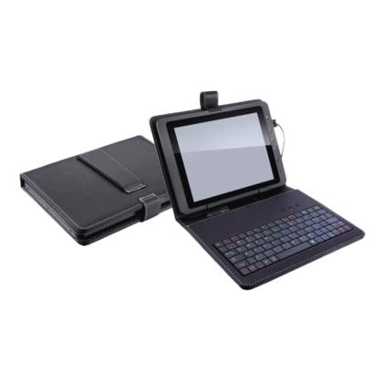 Imagem de Kit Essencial: Capa com Teclado + Película p/ Tablet Samsung A8 X200 X205