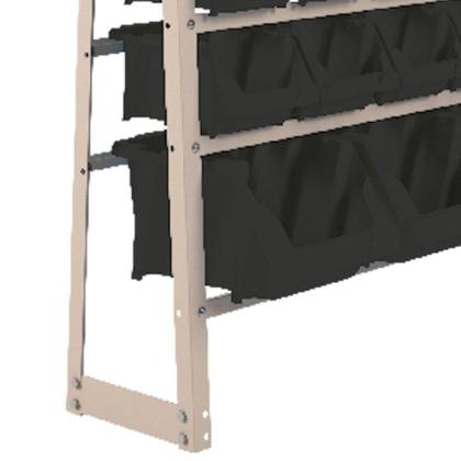 Imagem de Kit Estante Gaveteiro com 49 Gavetas Preta Nr. 3, 5 e 7