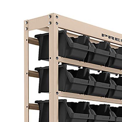 Imagem de Kit Estante Gaveteiro com 54 Gavetas Nr. 5 Preta