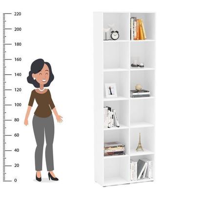 Imagem de Kit Estante para Livros com 12 Nichos 221cm X 222cm Caracol