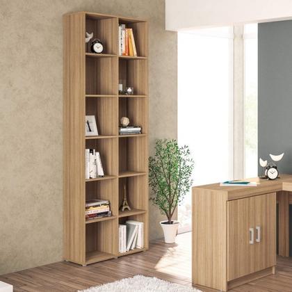 Imagem de Kit Estante para Livros com 12 Nichos 221cmx148cm Caracol