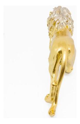 Imagem de Kit Estátua Decorativa Figura Abstrata Homem Pensador + Leão Enfeite Escultura Mesa Sala Decoração Escritório