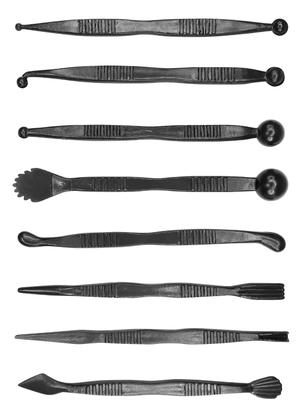 Imagem de Kit Estecas 16 Ferramentas + Rolo 23cm