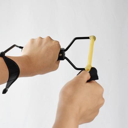 Imagem de KIT Estilingue NOVO Mais Forte Profissional com apoio de pulso preto mt073 - 20