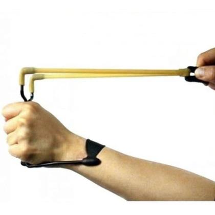 Imagem de KIT Estilingue NOVO Mais Forte Profissional com apoio de pulso preto mt073 - 20