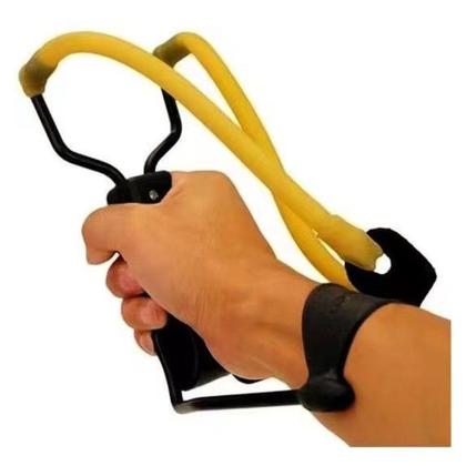 Imagem de KIT Estilingue NOVO Mais Forte Profissional com apoio de pulso preto mt073 - 20