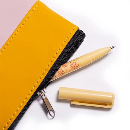 Imagem de Kit Estojo Escritório Caneta Bloco de Notas Clipes 8 Peças