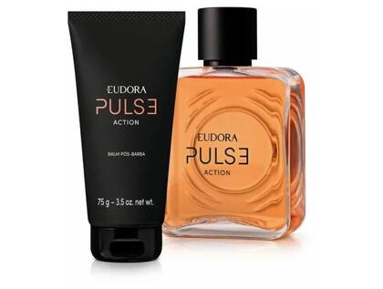 Imagem de Kit Eudora Balm Pós-Barba 75g e Desodorante Colônia 100ml Pulse Action