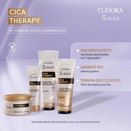 Imagem de Kit Eudora Siàge Cica-Therapy Shampoo Condicionador Máscara