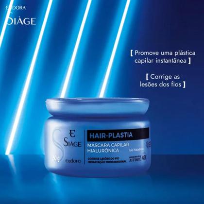 Imagem de Kit Eudora Siàge Hair-Plastia Shampoo 250ml + Máscara Hialurônica 250g