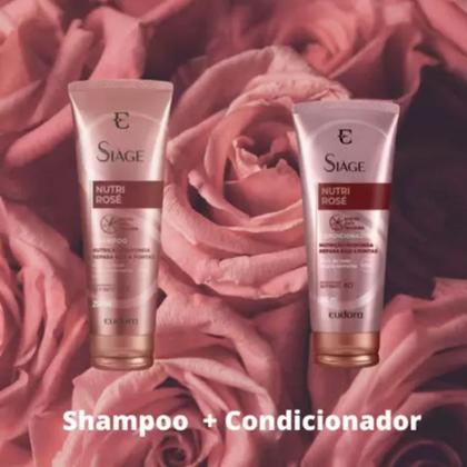 Imagem de Kit Eudora Siage Nutri Rose Shampoo 250ml + Condicionador 200ml