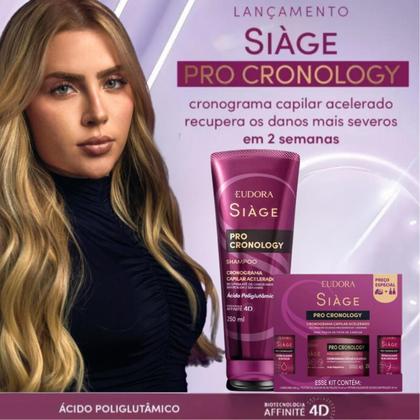 Imagem de Kit Eudora Siàge Pro Cronology Shampoo 250ml + Cronograma Capilar