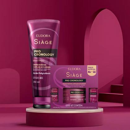 Imagem de Kit Eudora Siàge Pro Cronology Shampoo 250ml + Cronograma Capilar