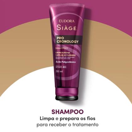 Imagem de Kit Eudora Siàge Pro Cronology Shampoo 250ml + Cronograma Capilar