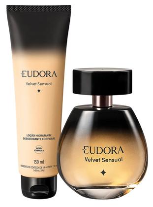 Imagem de Kit Eudora Velvet Sensual Colônia 100ml Loção Corporal 150ml