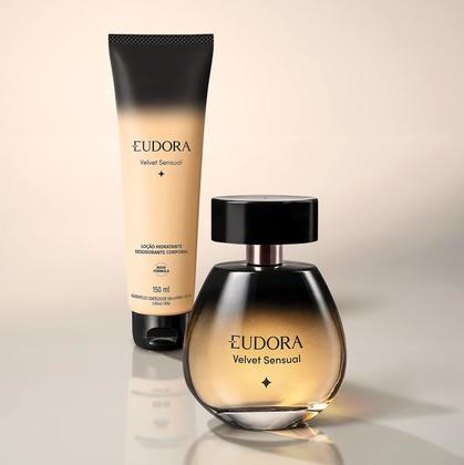 Imagem de Kit Eudora Velvet Sensual Colônia 100ml Loção Corporal 150ml