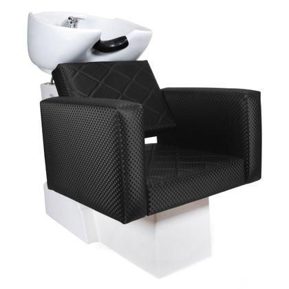 Imagem de KIT Evidence - 1 Lavatório + 2 Cadeiras Fixas com Bases Quadradas Para Salão