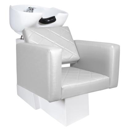 Imagem de KIT Evidence - 1 Lavatório + 2 Cadeiras Reclináveis com Bases Quadradas Para Salão