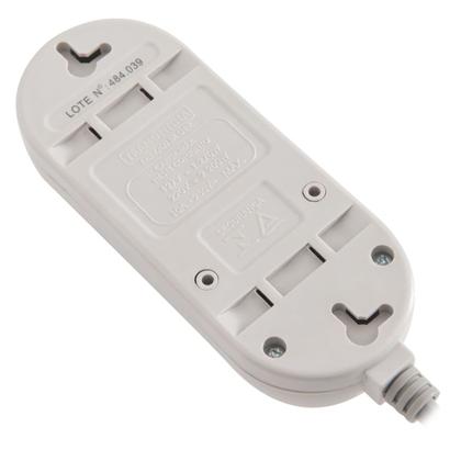 Imagem de Kit Extensão Elétrica Cabo PP 3x0,75 mm² x 3 m 2P+T 10A 57504020 3 Tomadas 2 Unidades - TRAMONTINA