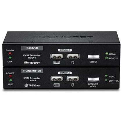 Imagem de Kit Extensor KVM Trendnet TK-EX4 USB - via cabo UTP até 100m