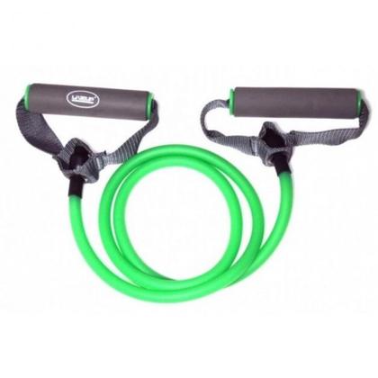 Imagem de Kit Extensor Tensao Media Verde + Extensor em 8 Forte Azul + Par de Apoio Flexao  Liveup Sports 