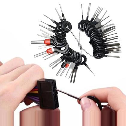 Imagem de Kit Extrator De Conectores De Fios Automotivos Ferramentas Mecânicas Para Remoção De Terminais De