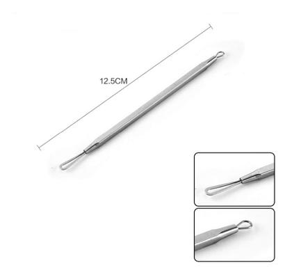 Imagem de Kit Extrator de Cravos e Espinhas 7 Peças em Aço Inox - Para Acne e Cravos