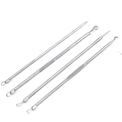 Imagem de Kit Extrator de Cravos, Kit acne para Limpeza de Pele com 4 ferramentas