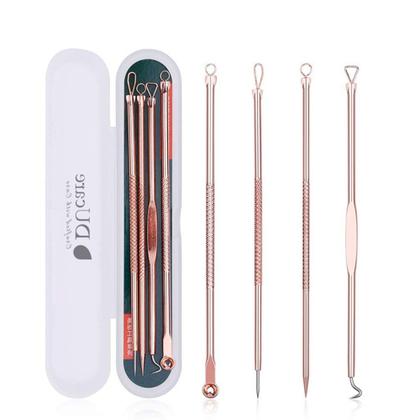 Imagem de Kit Extrator de Cravos, Kit acne para Limpeza de Pele com 4 ferramentas
