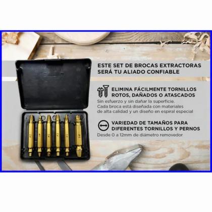 Imagem de Kit Extrator De Parafusos 6 Em 1 Alta Precisão