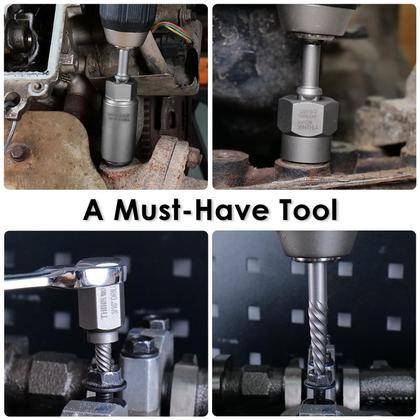 Imagem de Kit extrator de parafusos THINKWORK Extrator de parafusos Easy Out de 65 peças