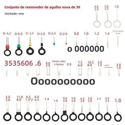 Imagem de Kit Extrator de Plugue Terminal de Carro - 41/26 Peças - Conjunto de Ferramentas de Reparo