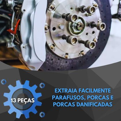 Imagem de Kit Extrator De Porcas e Parafusos Com 13 Peças - Lisfer