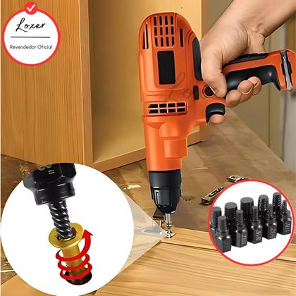 Imagem de Kit Extrator Para Parafusos Danificados Com 25 Peças - Loxer